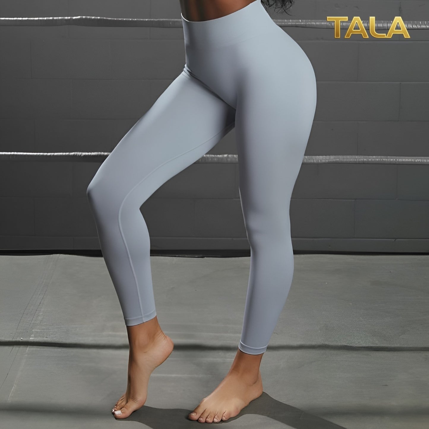 Valentina Yoga Set (Top + Legging) - Light Blue - Large