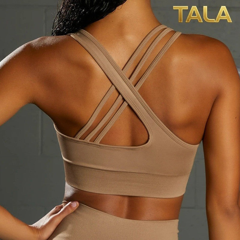 Valentina Yoga Set (Top + Legging) - Caramel - Medium