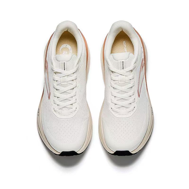 ANTA PG7 Women's Running Shoes | Max Cushioning Daily Trainer | White/Bronze