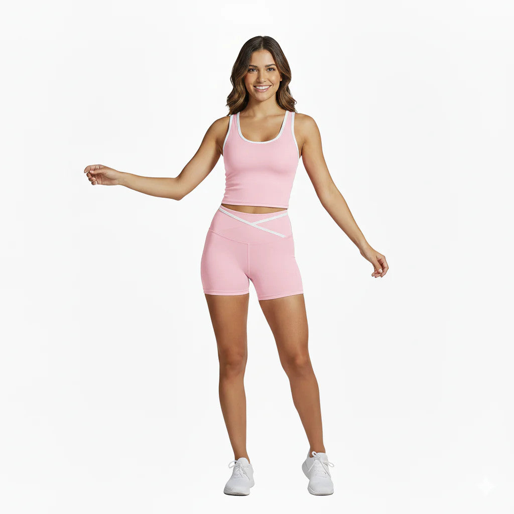 Leya Yoga Set (Shorts & Top)