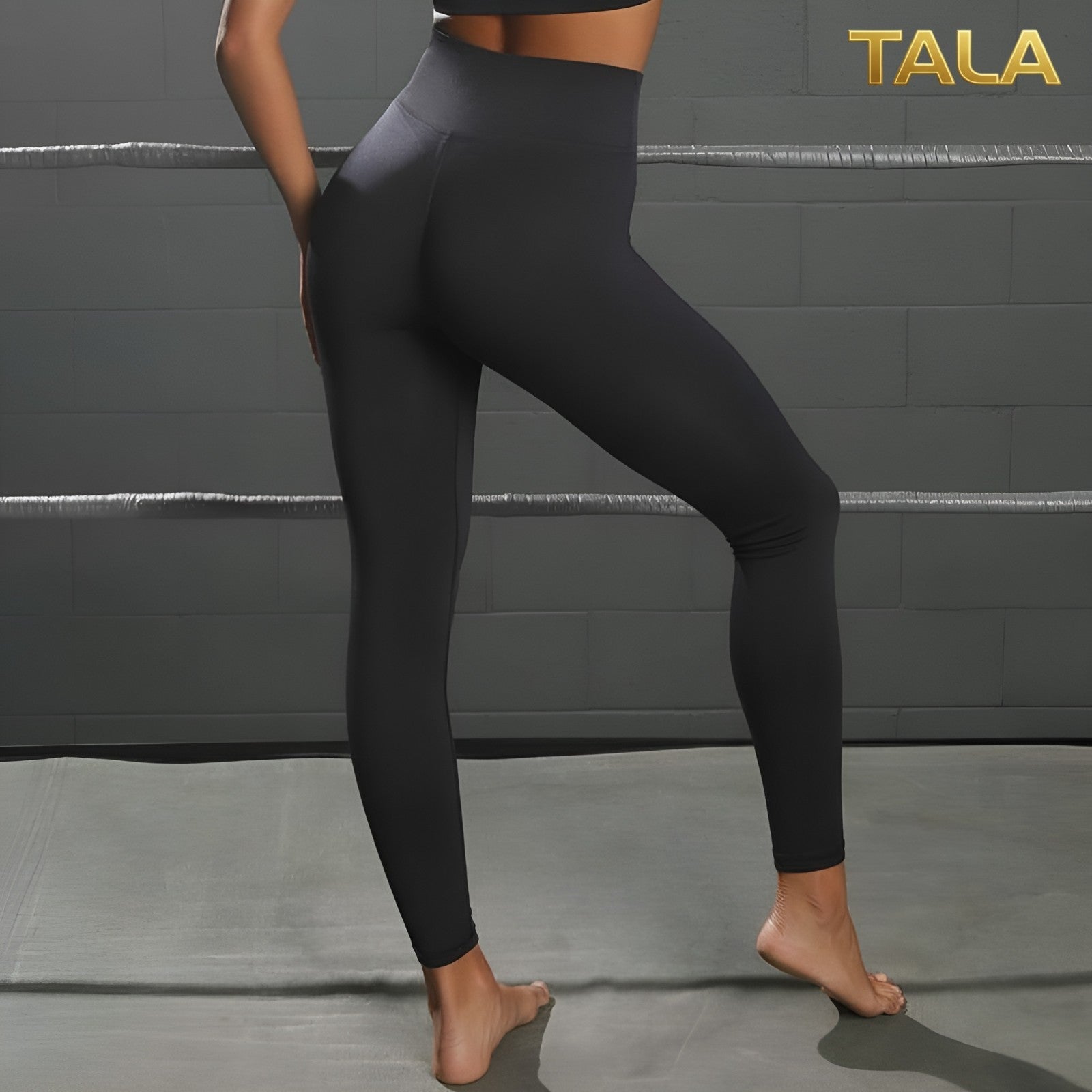Valentina Yoga Set (Top + Legging) - Black - Medium