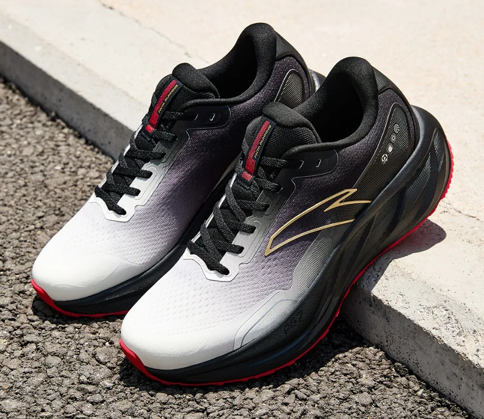 ANTA PG7 Men's Running Shoes | Max Cushioning Daily Trainer | Black