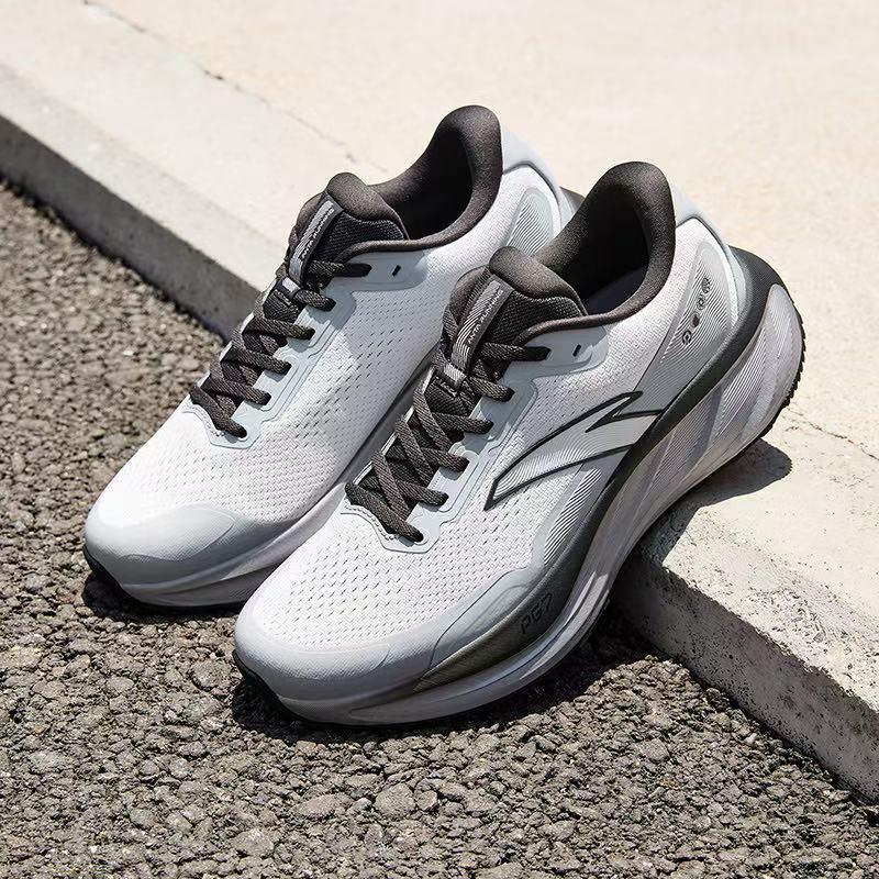 ANTA PG7 Men's Running Shoes | Max Cushioning Daily Trainer | Grey