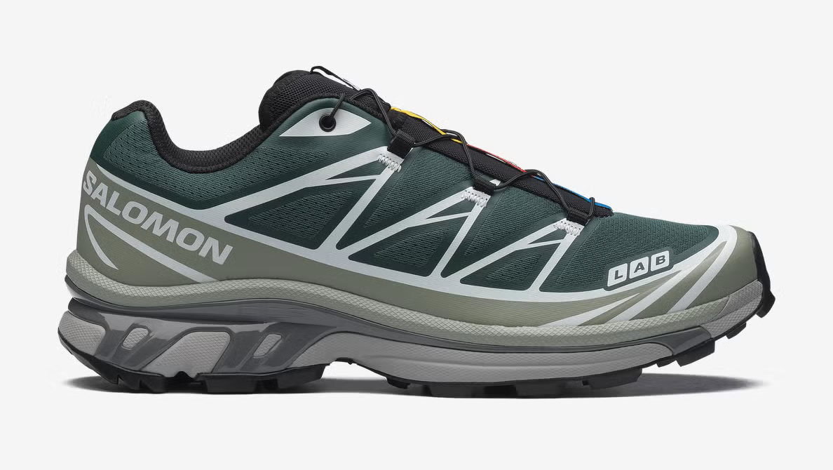 Salomon XT6 Women's Trail Running Shoe in Bistro Green / Green Milieu
