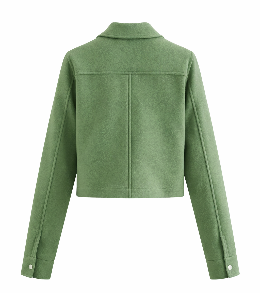 Cropped Utility Jacket | Modern Tailored Layering Piece