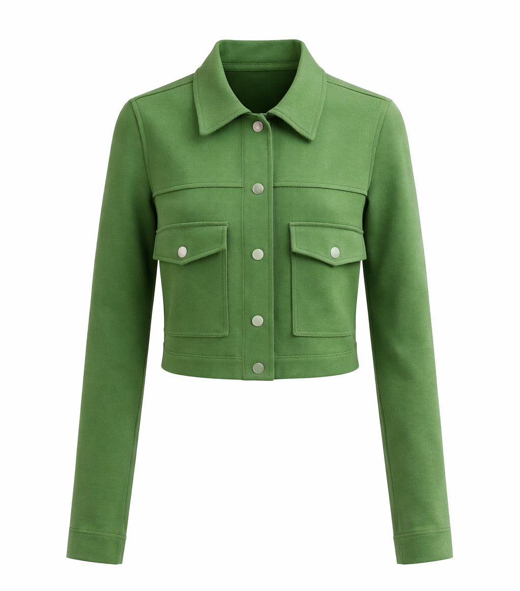 Cropped Utility Jacket | Modern Tailored Layering Piece