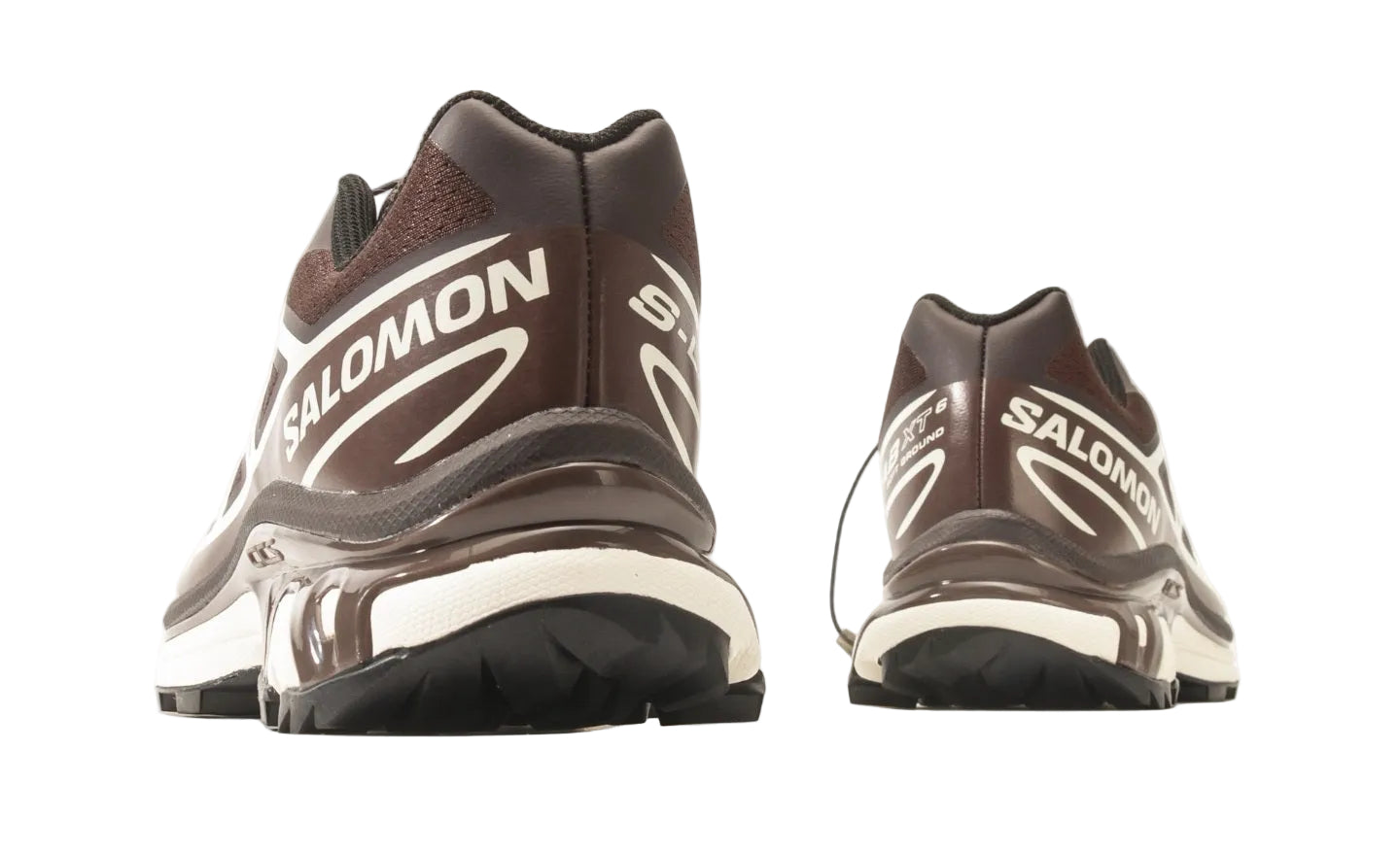 Salomon XT6 Women's Trail Running Shoe in Black Coffee French Roast Vanilla Ice