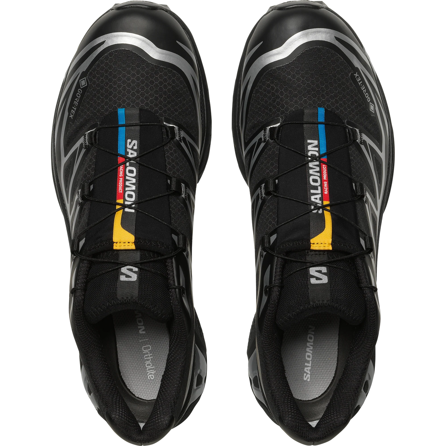 Salomon XT6 GTX Men's Trail Running Shoe in Black & Silver