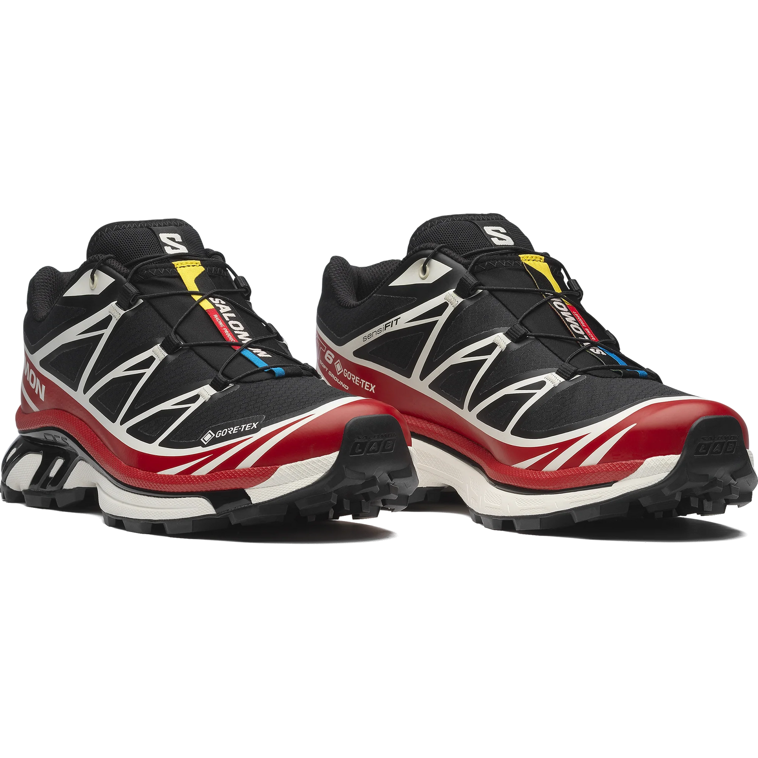 Salomon XT6 GTX - Black Flame Scarlet Vanilla Ice | Women