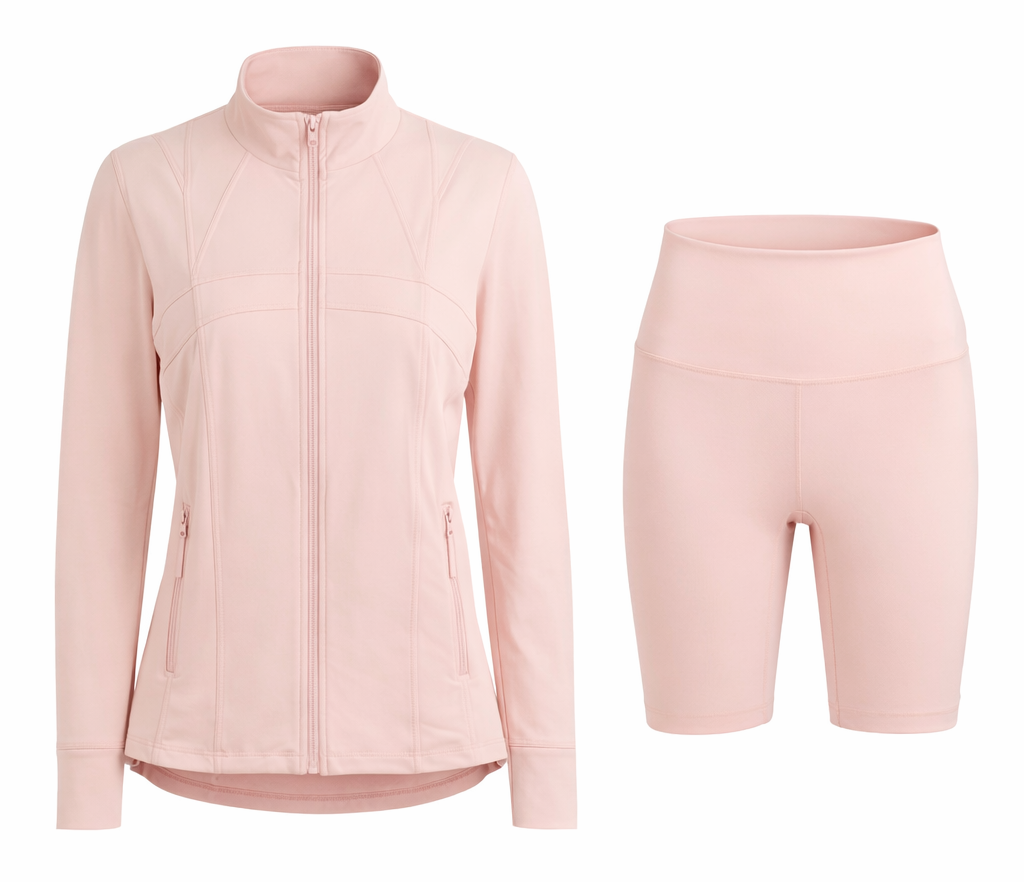 Contour Yoga Set | Sculpting Activewear Jacket & Shorts