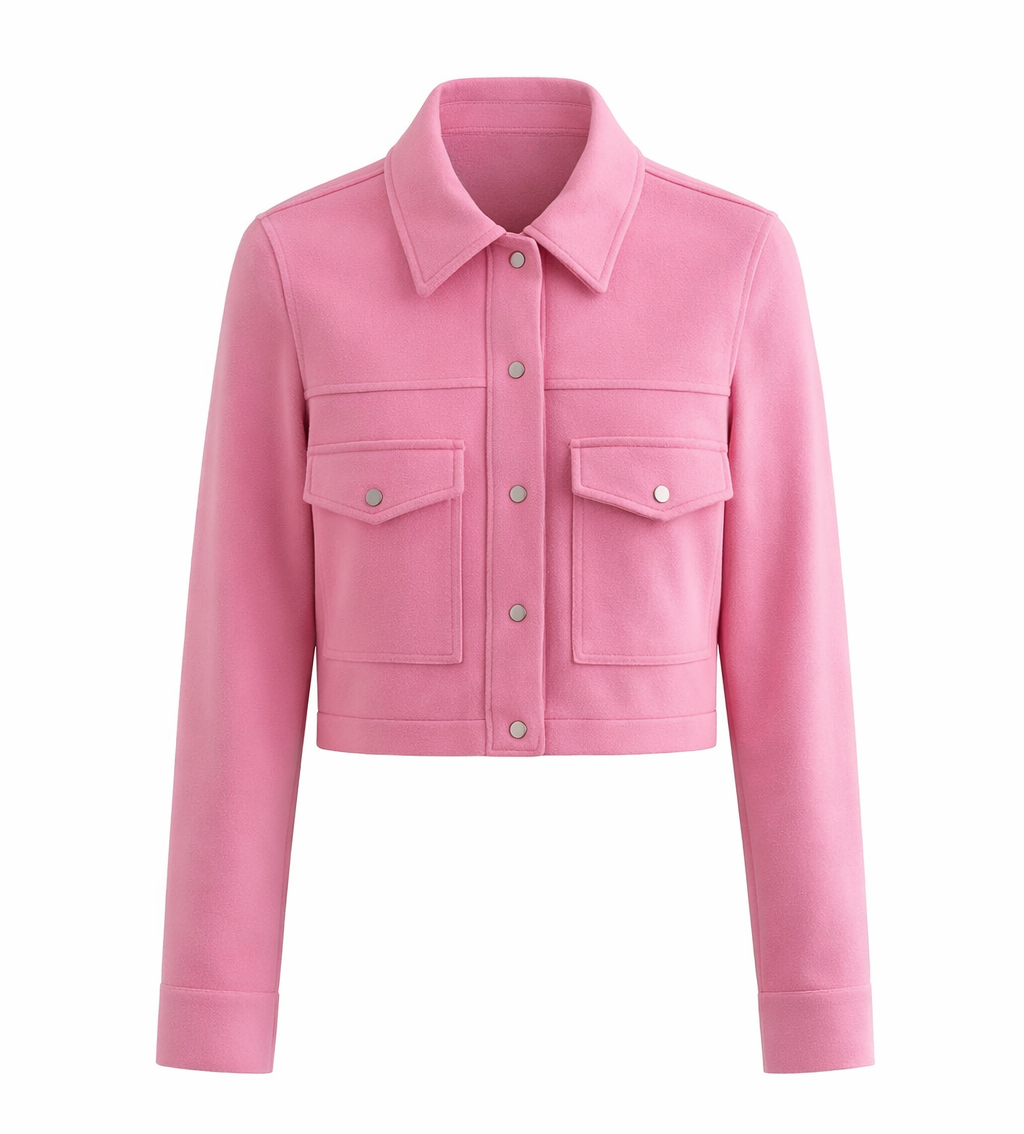 Cropped Utility Jacket | Modern Tailored Layering Piece