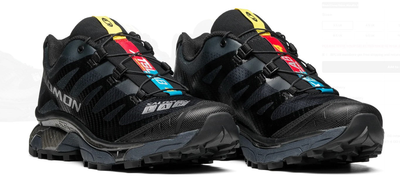 Salomon XT4 OG Unisex | Black Ebony Silver Metallic X
