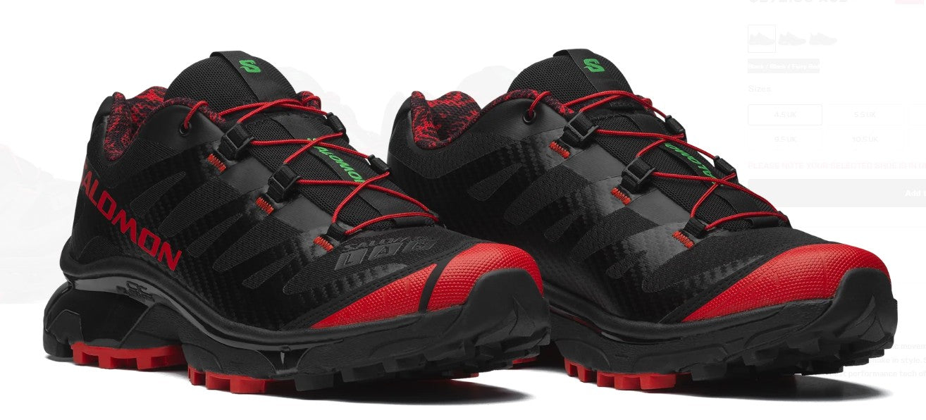 Salomon XT4 OG Unisex | Black Black Fiery Red
