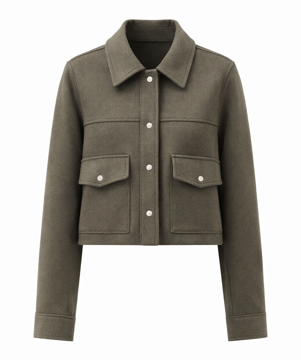 Cropped Utility Jacket | Modern Tailored Layering Piece