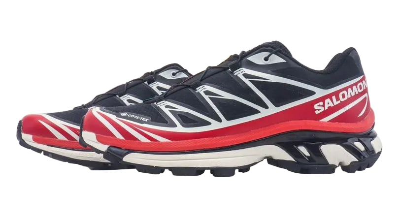 Salomon XT6 GTX Men's | Black Flame Scarlet Vanilla Ice