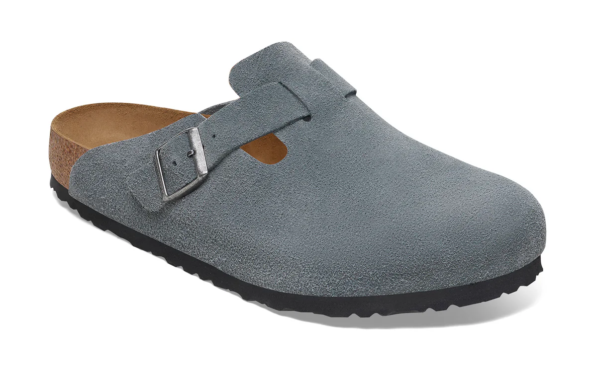 Birkenstock Boston SFB Suede Leather Clogs – Soft Footbed, Unisex