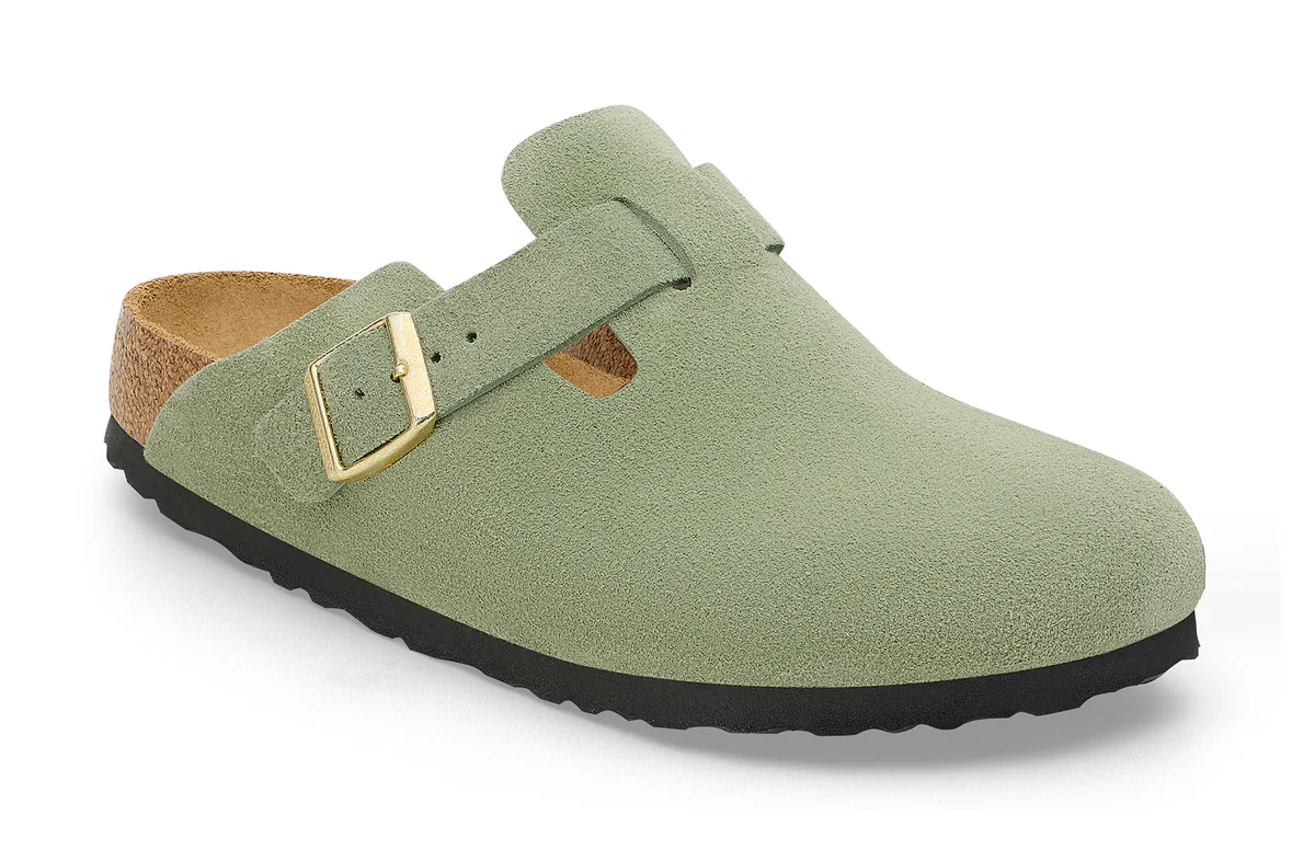 Birkenstock Boston SFB Suede Leather Clogs – Soft Footbed, Unisex