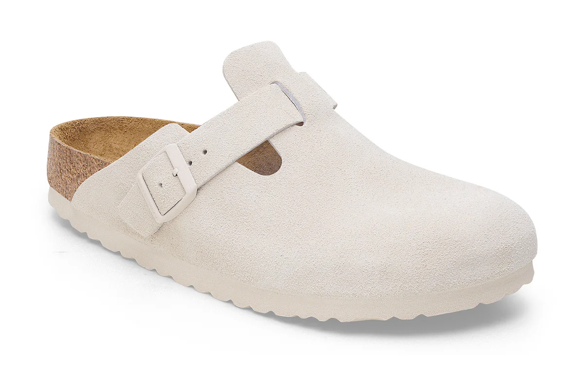 Birkenstock Boston SFB Suede Leather Clogs – Soft Footbed, Unisex