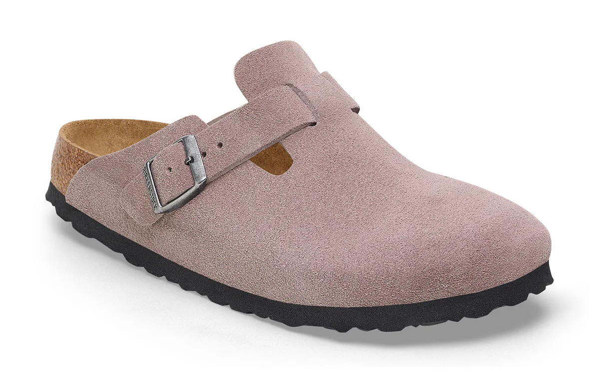 Birkenstock Boston SFB Suede Leather Clogs – Soft Footbed, Unisex