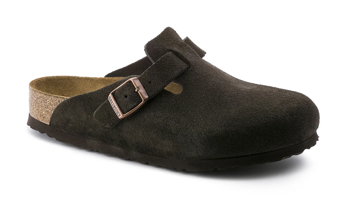 Birkenstock Boston SFB Suede Leather Clogs – Soft Footbed, Unisex
