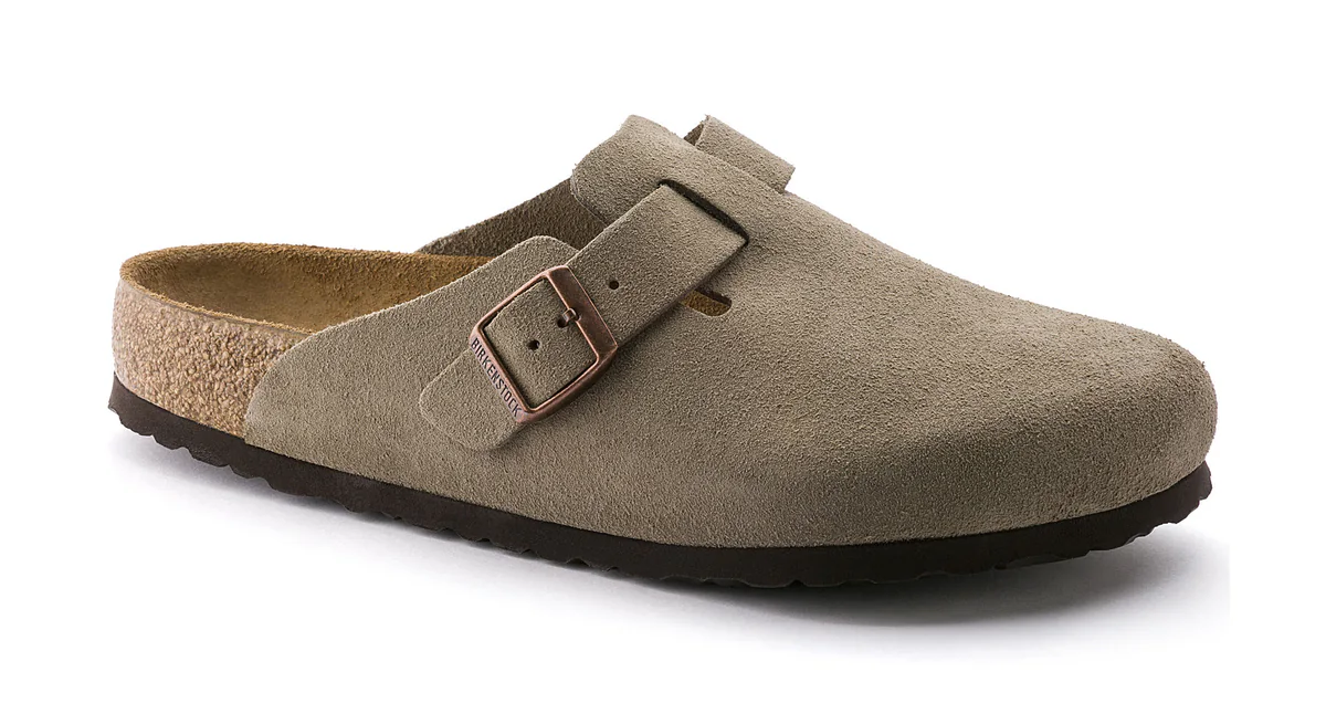 Birkenstock Boston SFB Suede Leather Clogs – Soft Footbed, Unisex