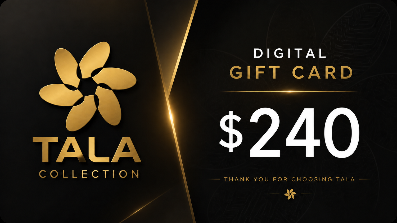 TALA COLLECTION GIFTCARD $240