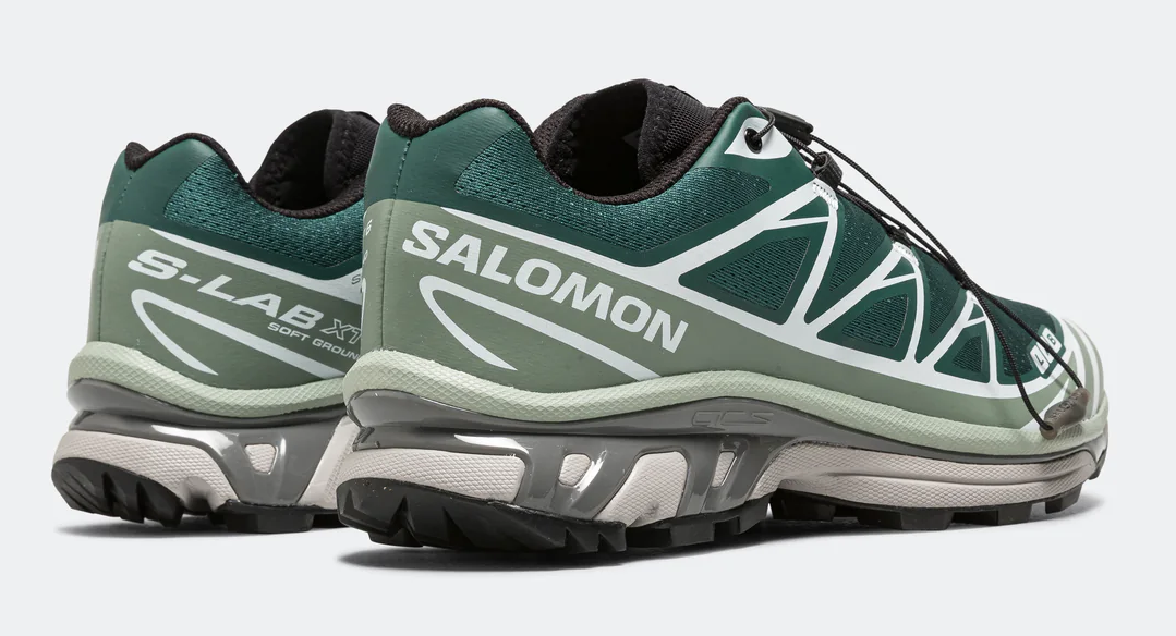 Salomon XT-6 GTX Women's Trail Running Shoe in Green Gables