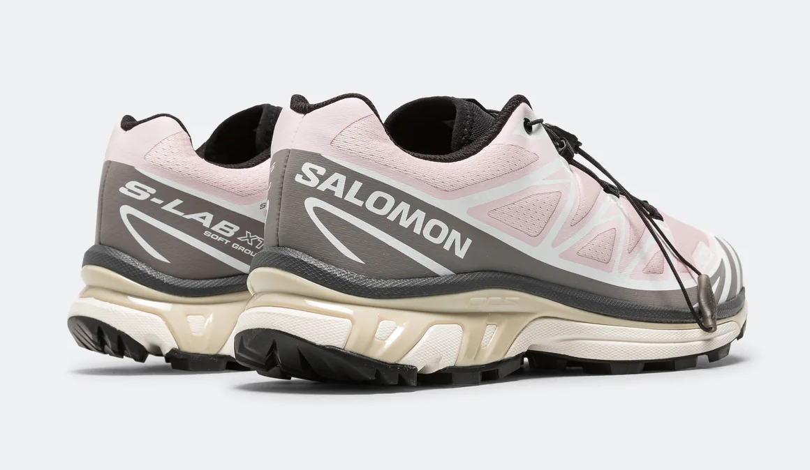 Salomon XT6 Women's Trail Running Shoe in Cloud burstIcy Pink-Tapioca