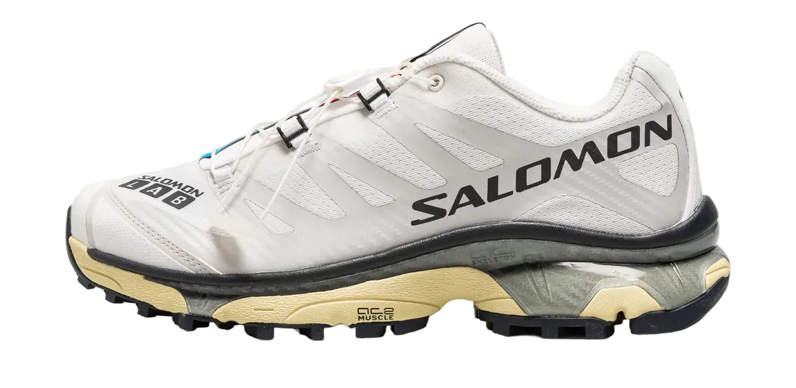 Salomon XT4 OG Men's Trail Running Shoe in White Lunar Rock-Night Sky