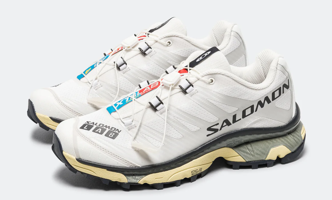 Salomon XT4 OG Men's Trail Running Shoe in White Lunar Rock-Night Sky