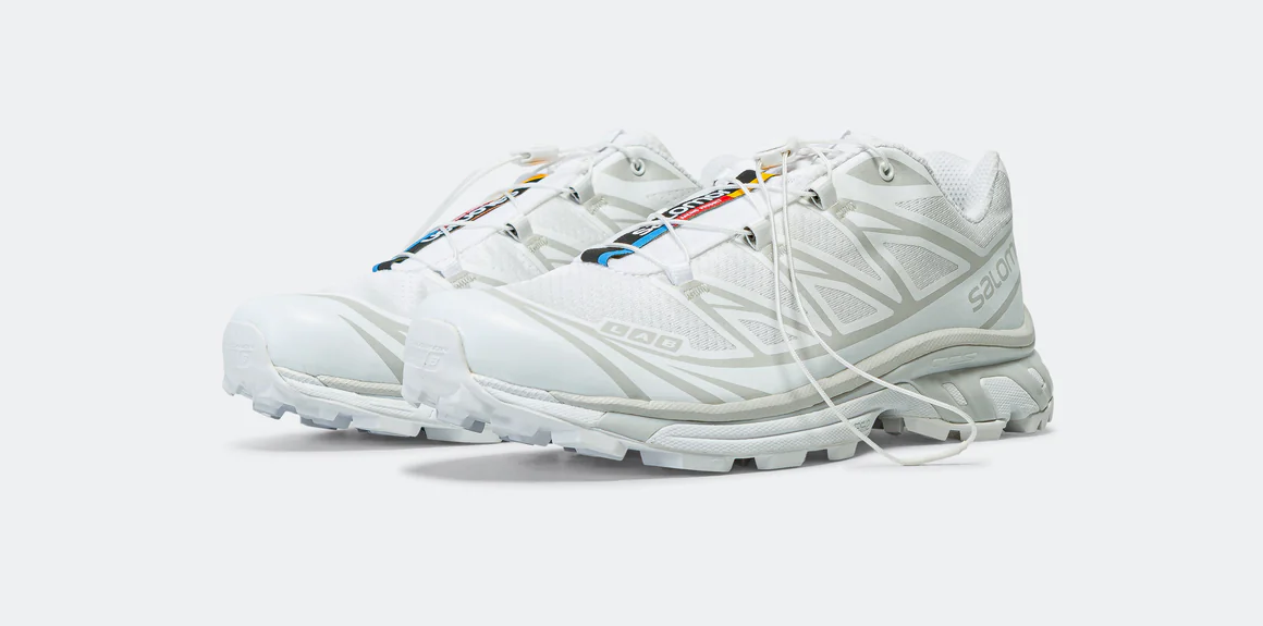 Salomon XT-6 GORE-Tex Women's Trail Running Shoe in White White-Lunar Rock