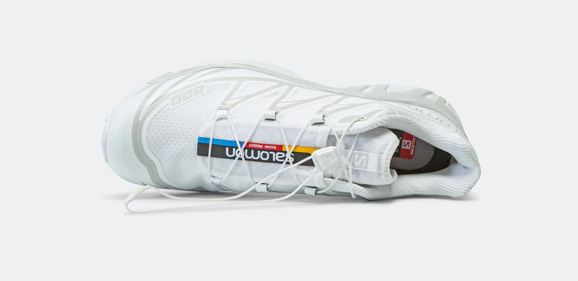 Salomon XT6 Women's Trail Running Shoe in White White-Lunar Rock